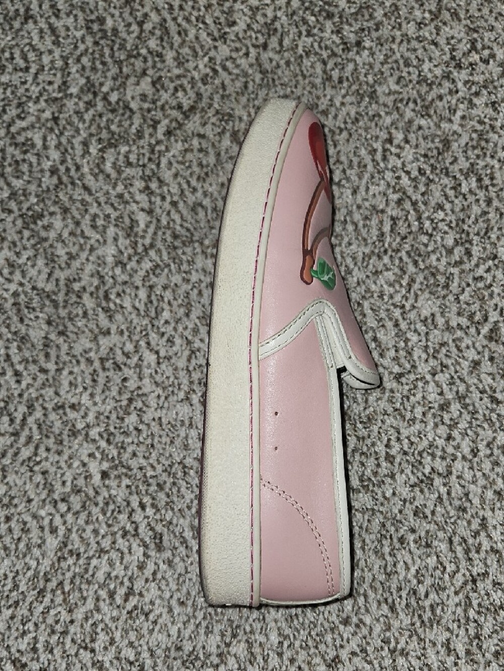 Coach Pink Slip-On Sneakers with Cherry & Sundae Motif - Picture 8 of 11